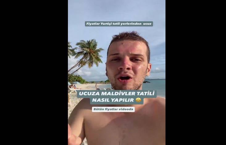 Maldivler'e giden Türk video çekip anlattı. Maldivler’de tatil Bodrum’dan daha ucuz 16